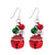 1 Pair Classic Style Geometric Santa Claus Snowflake Alloy Drop Earrings Ear Studs