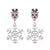 1 Pair Classic Style Geometric Santa Claus Snowflake Alloy Drop Earrings Ear Studs