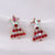 1 Pair Classic Style Geometric Santa Claus Snowflake Alloy Drop Earrings Ear Studs