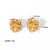 1 Pair Classic Style Heart Shape Polishing Plating Stainless Steel 18k Gold Plated Drop Earrings Ear Studs