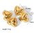 1 Pair Classic Style Heart Shape Polishing Plating Stainless Steel 18k Gold Plated Drop Earrings Ear Studs