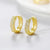 1 Pair Classic Style Shiny Round Plating Inlay Brass Zircon Gold Plated Platinum Plated Earrings