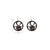 1 Pair Classic Style Skull Mesh Arylic Drop Earrings