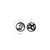 1 Pair Classic Style Skull Mesh Arylic Drop Earrings