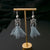 1 Pair Classic Style Solid Color Plating Alloy Gold Plated Drop Earrings