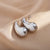 1 Pair Commute Solid Color Stainless Steel Ear Studs