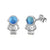 1 Pair Cute Astronaut Plating Stainless Steel 18k Gold Plated Ear Studs