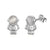 1 Pair Cute Astronaut Plating Stainless Steel 18k Gold Plated Ear Studs