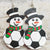 1 Pair Cute Basketball Football Snowman Pu Leather Iron Earrings