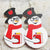 1 Pair Cute Basketball Football Snowman Pu Leather Iron Earrings