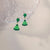 1 Pair Cute Christmas Christmas Tree Bow Knot Stoving Varnish Alloy Drop Earrings