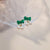 1 Pair Cute Christmas Christmas Tree Bow Knot Stoving Varnish Alloy Drop Earrings