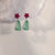 1 Pair Cute Christmas Christmas Tree Bow Knot Stoving Varnish Alloy Drop Earrings