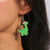 1 Pair Cute Christmas Hat Christmas Tree Dinosaur Zinc Alloy Drop Earrings