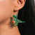 1 Pair Cute Christmas Hat Christmas Tree Dinosaur Zinc Alloy Drop Earrings