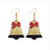 1 Pair Cute Christmas Hat Christmas Tree Santa Claus Pu Leather Earrings