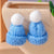 1 Pair Cute Christmas Hat Knit Zinc Alloy Drop Earrings