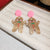 1 Pair Cute Christmas House Enamel Arylic Drop Earrings