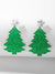 1 Pair Cute Christmas House Enamel Arylic Drop Earrings