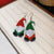 1 Pair Cute Christmas House Enamel Arylic Drop Earrings