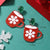 1 Pair Cute Christmas Tree Christmas Socks Snowflake Painted Arylic Drop Earrings