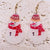 1 Pair Cute Christmas Tree Santa Claus Snowman Arylic Drop Earrings