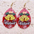 1 Pair Cute Christmas Tree Santa Claus Snowman Arylic Drop Earrings