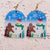 1 Pair Cute Christmas Tree Santa Claus Snowman Arylic Drop Earrings