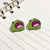 1 Pair Cute Funny Knife Cat Arylic Ear Studs