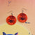 1 Pair Cute Funny Pumpkin Spider Web Arylic Drop Earrings