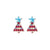 1 Pair Cute Geometric Enamel Alloy Rhinestones Ear Studs