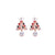 1 Pair Cute Geometric Enamel Alloy Rhinestones Ear Studs