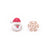 1 Pair Cute Geometric Enamel Alloy Rhinestones Ear Studs