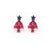 1 Pair Cute Geometric Enamel Alloy Rhinestones Ear Studs