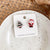 1 Pair Cute Santa Claus Asymmetrical Flakes Alloy Ear Studs