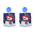 1 Pair Cute Santa Claus Christmas Socks Printing Arylic Drop Earrings