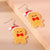 1 Pair Cute Santa Claus Snowman Zinc Alloy Drop Earrings