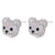 1 Pair Cute Shiny Bear Plating Inlay Copper Zircon 18k Gold Plated Ear Studs