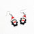 1 Pair Cute Simple Style Snowman Resin Drop Earrings