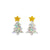 1 Pair Cute Streetwear Cartoon Character Christmas Tree Letter Arylic Drop Earrings