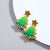 1 Pair Cute Sweet Christmas Tree Arylic Drop Earrings