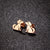 1 Pair Cute Sweet Korean Style Animal Plating Stainless Steel 18k Gold Plated Ear Studs