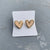 1 Pair Cute Tropical Heart Shape Enamel Stainless Steel 18k Gold Plated Earrings