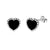 1 Pair Cute Tropical Heart Shape Enamel Stainless Steel 18k Gold Plated Earrings