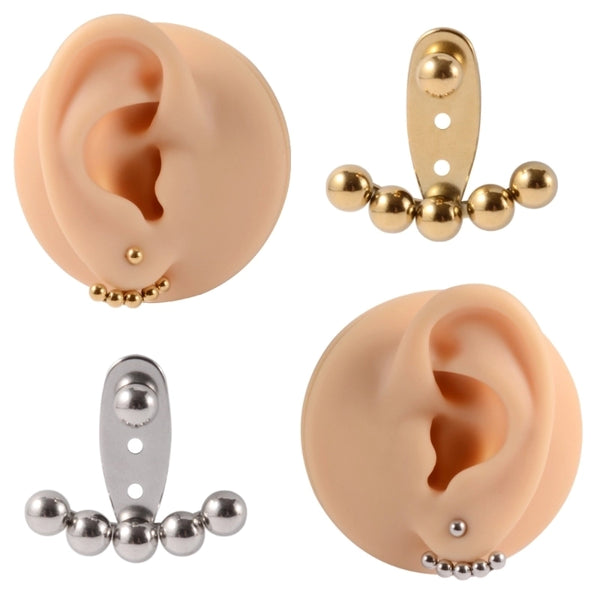 1 Pair Ear Cartilage Rings & Studs Casual Elegant Hip-Hop Geometric 304 Stainless Steel 18K Gold Plated Ear Cartilage Rings & Studs