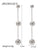 1 Pair Elegant Ball Stainless Steel Plating 18k Gold Plated Drop Earrings