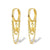 1 Pair Elegant Basic Lady Star Plating Sterling Silver 18k Gold Plated White Gold Plated Drop Earrings