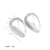 1 Pair Elegant C Shape Heart Shape Polishing Plating Copper 18k Gold Plated White Gold Plated Ear Studs