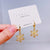 1 Pair Elegant Christmas Tree Plating Copper Ear Studs