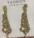 1 Pair Elegant Christmas Tree Plating Inlay Alloy Rhinestones Drop Earrings